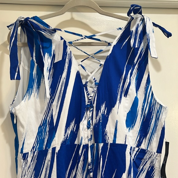 NWT NY& Co blue and white sleeveless sundress size XXL - Picture 4 of 12